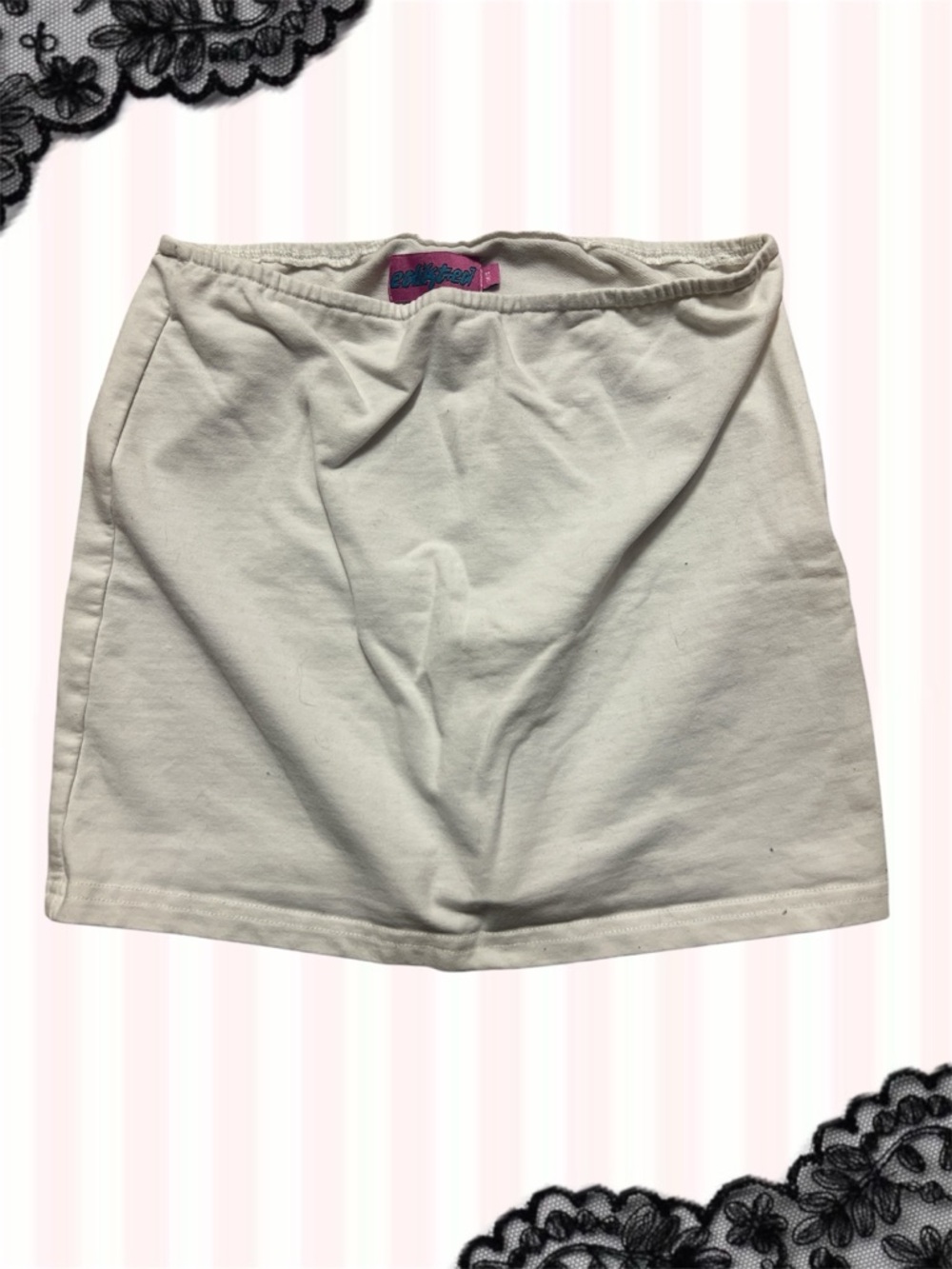 Edikted White Mini Skirt